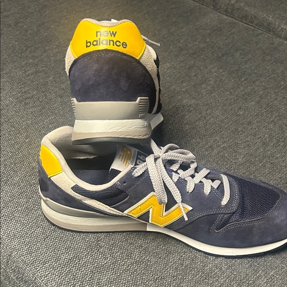 New Balance Men's Blue and Yellow Sneakers - Picture 3 of 5